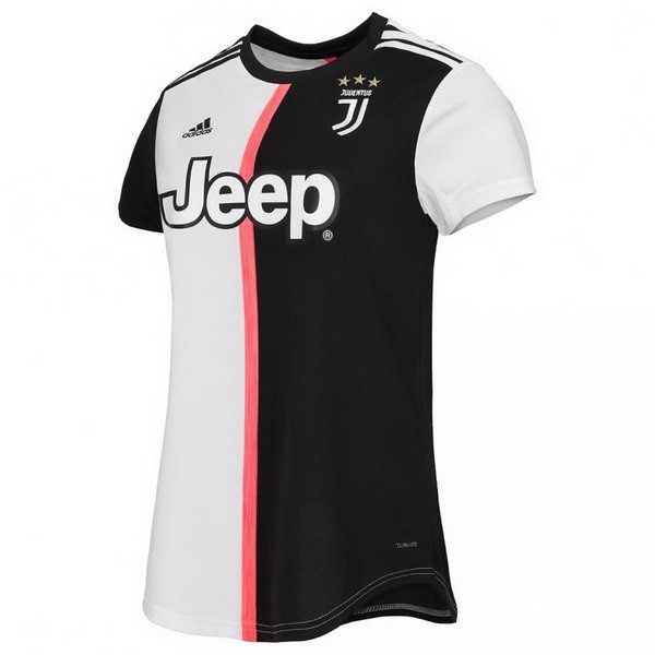 Camiseta Juventus Primera equipación Mujer 2019-2020 Negro Blanco